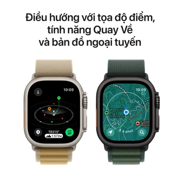 Apple Watch Ultra 2 (2024) LTE 49mm Viền Titanium Dây Đeo Ocean - Titan Đen